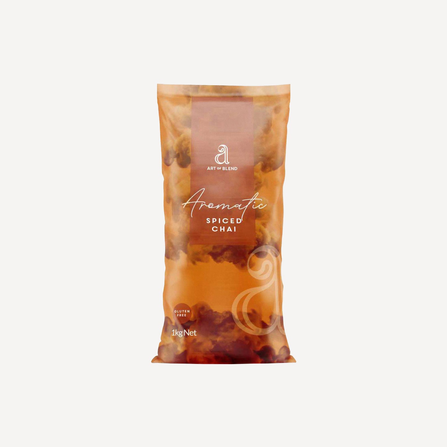 Package of Aromatik Spiced Chai on a white background