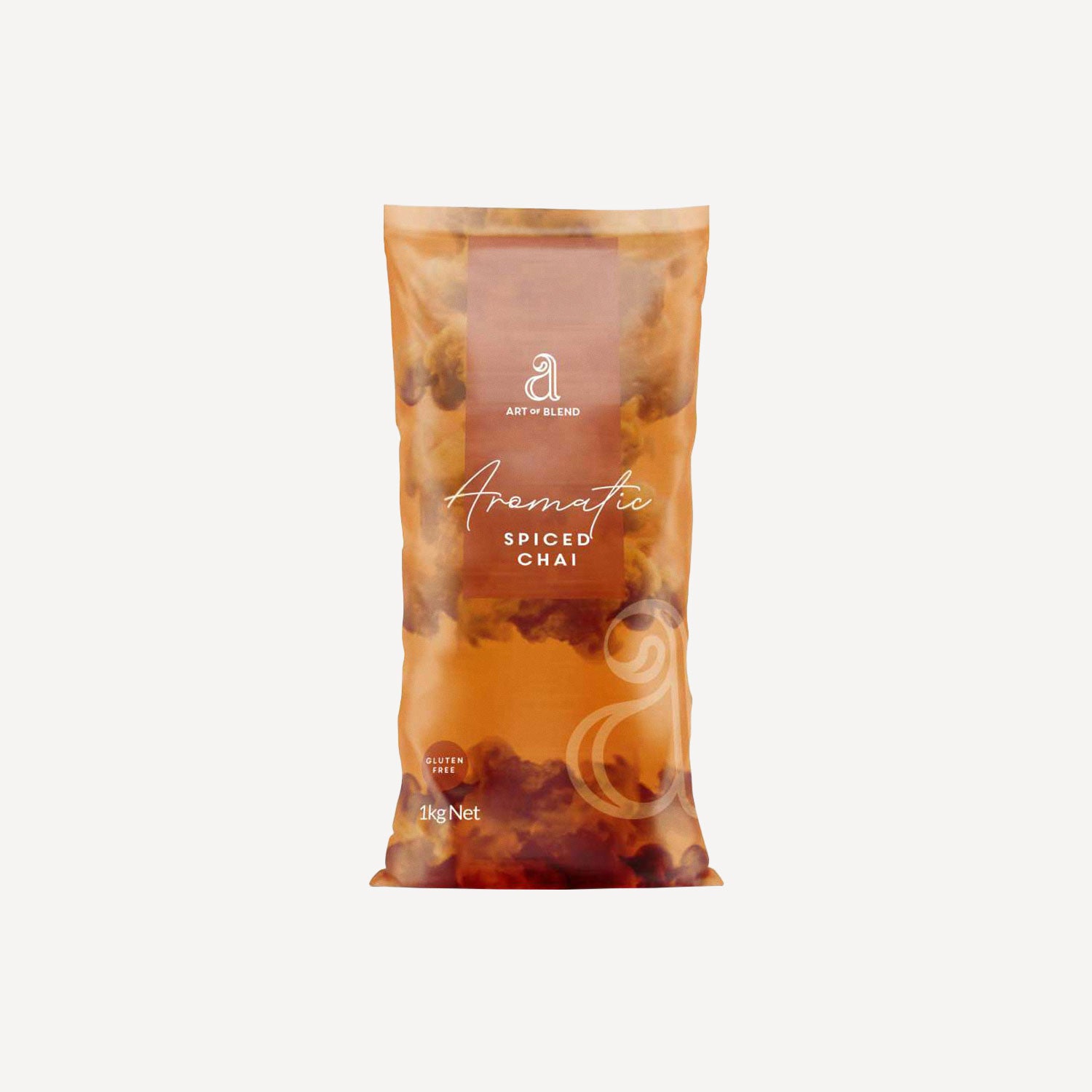 Package of Aromatik Spiced Chai on a white background