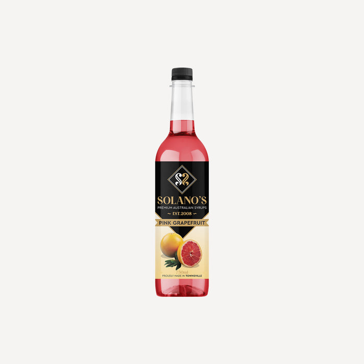 Pink Grapefruit Flavoured Syrup – Solano's Syrups