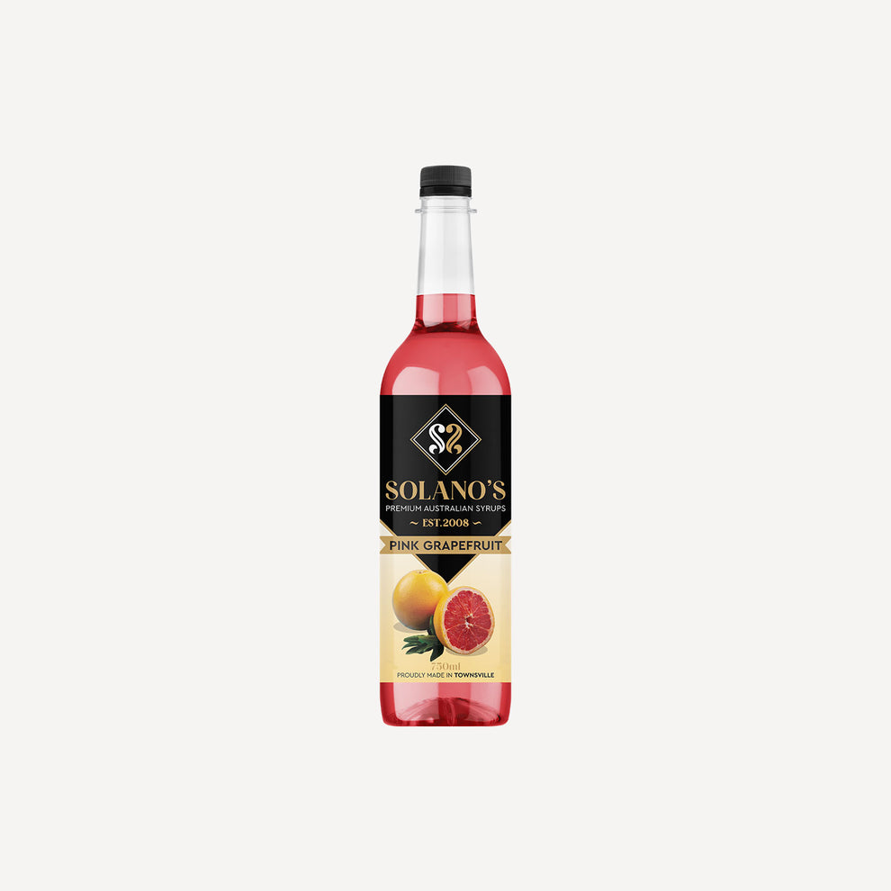Pink Grapefruit Flavoured Syrup – Solano's Syrups